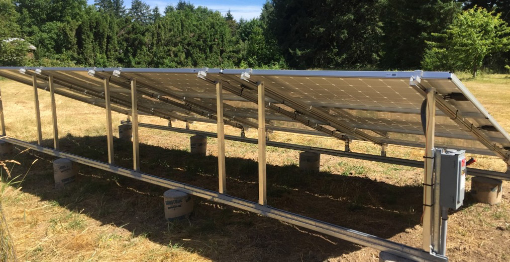 Roof Mounted Residential Solar Array by Abundant Solar of Corvallis Oregon